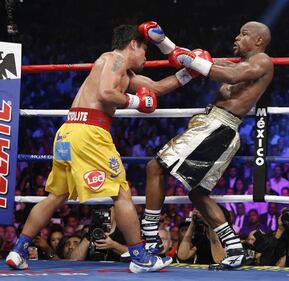 Floyd Mayweather ha sconfitto Manny Pacquiao 9
