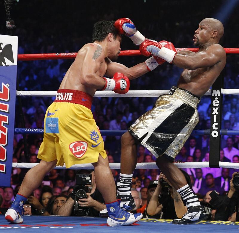 Floyd Mayweather ha sconfitto Manny Pacquiao 9
