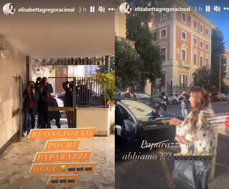 Gregoraci e i paparazzi