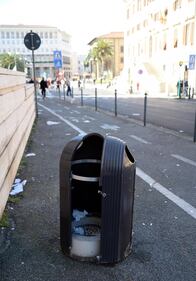 Spazzini in sciopero a Livorno 6
