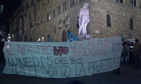 Celebrazioni in piazza della Signoria a Firenze 12