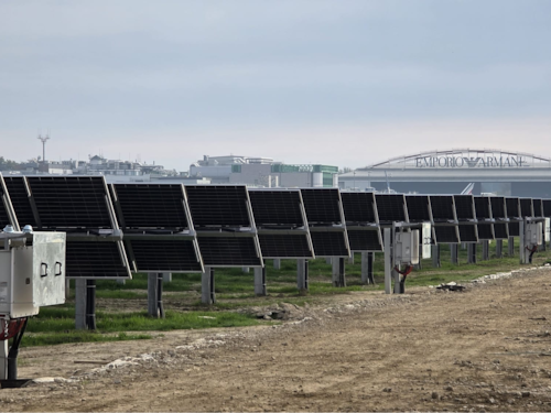 Linate, energia green con il nuovo impianto fotovoltaico