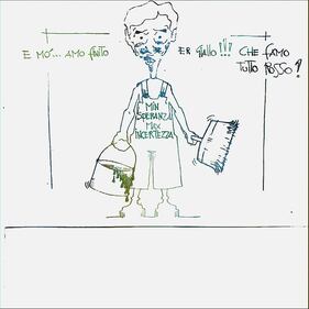 La vignetta del giorno: Min.Speranza Max incertezza -  finito il giallo va di rosso 1