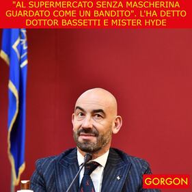Ecco la satira del giorno. Bassetti contro la mascherina 1