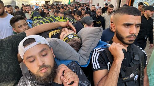 I funerali delle vittime palestinesi a Jenin 12