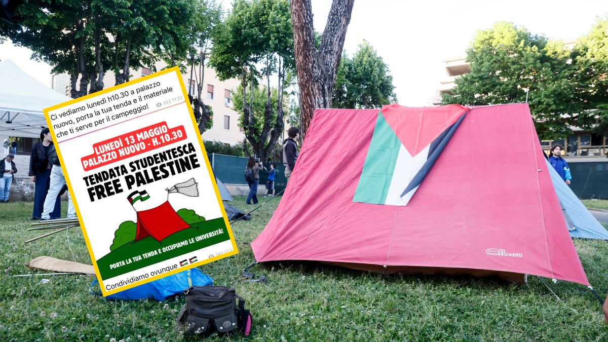 "La tenda per il campeggio". La protesta dei pro Palestina diventa una "gita"