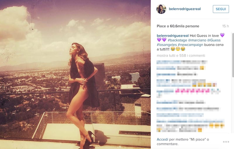 Belen Rodriguez hot su Instagram, foto 2