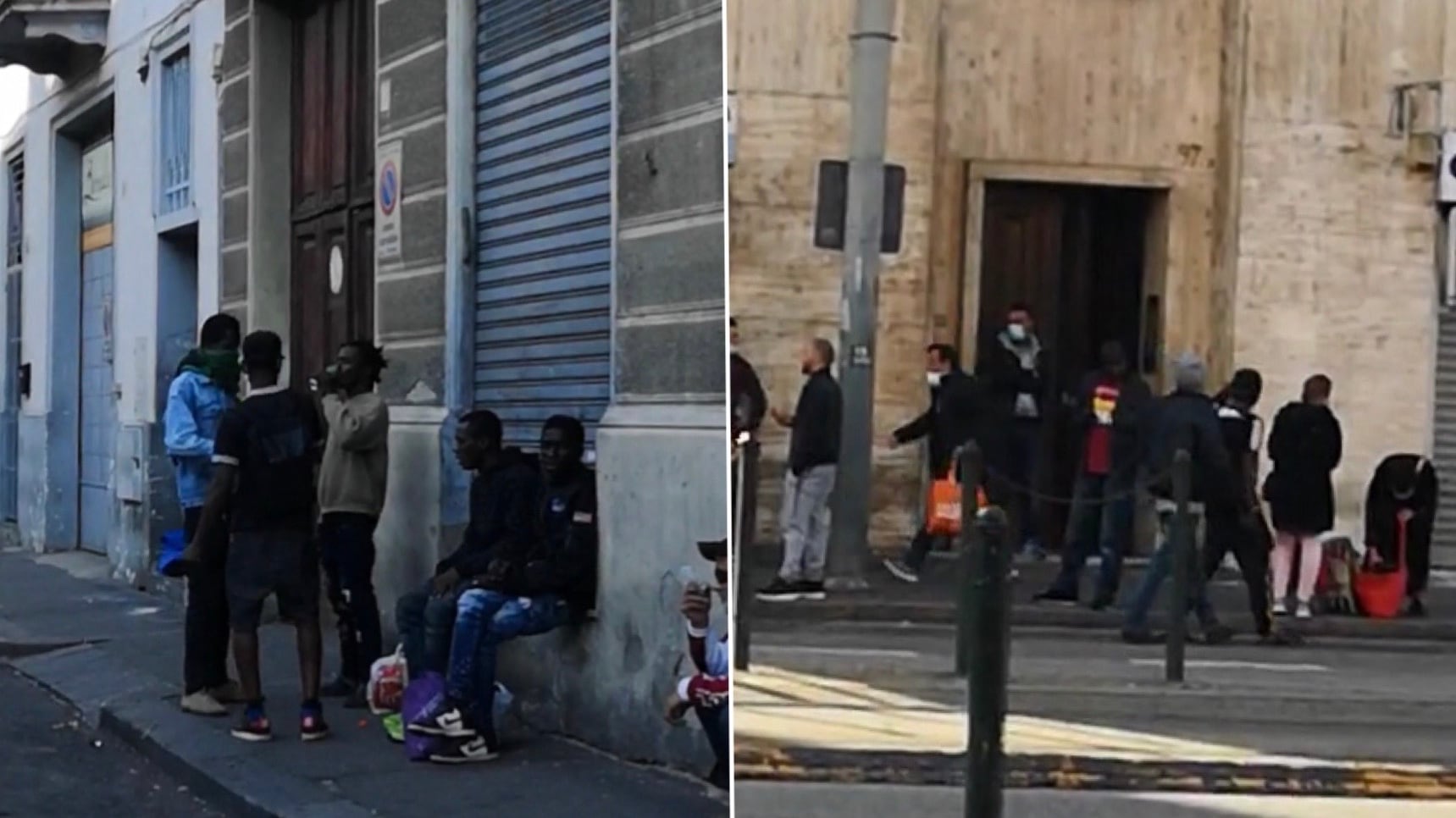 "Per loro il lockdown non esiste". E i migranti sono liberi di bivaccare