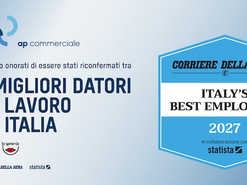 Comunicato Stampa: “Best Employers 2027”, AP Commerciale si conferma tra "i migliori datori di lavoro" d'Italia.