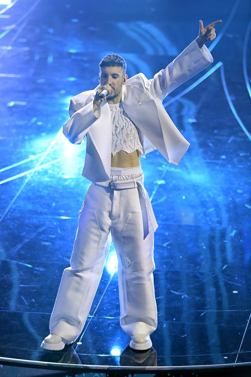 Sanremo 2024: ecco il look della finalissima del Festival di Fred De Palma 2