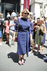 Abito sexy per Emma Marrone alla sfilata di Ferragamo 13