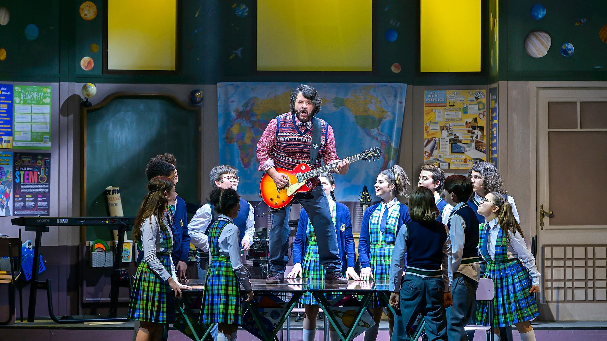 "Eccomi in versione musical nella mitica School of rock"