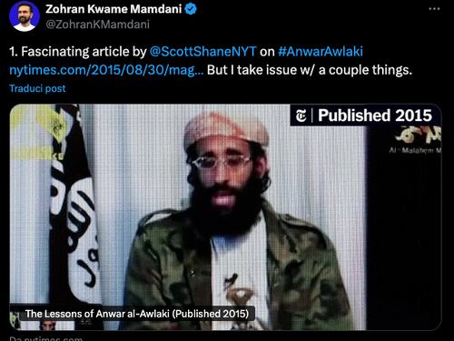 I tweet pro Al Qaeda di Mamdani