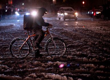È arrivata la prima neve a New York 12