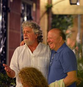 Grillo e Boldi a cena a Portofino 5