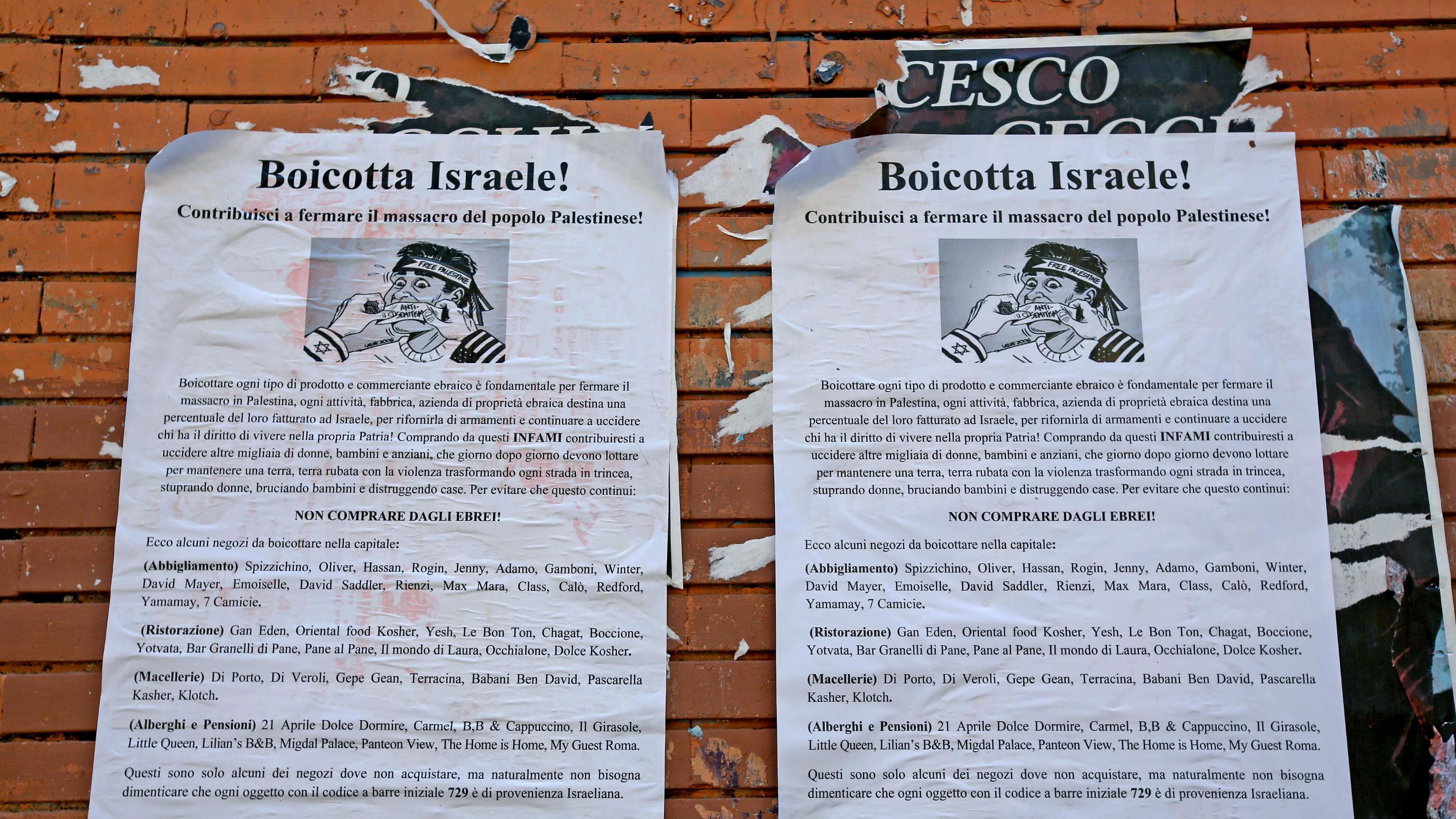 Razzismo sui muri di Roma: "Boicottate i negozi ebrei"