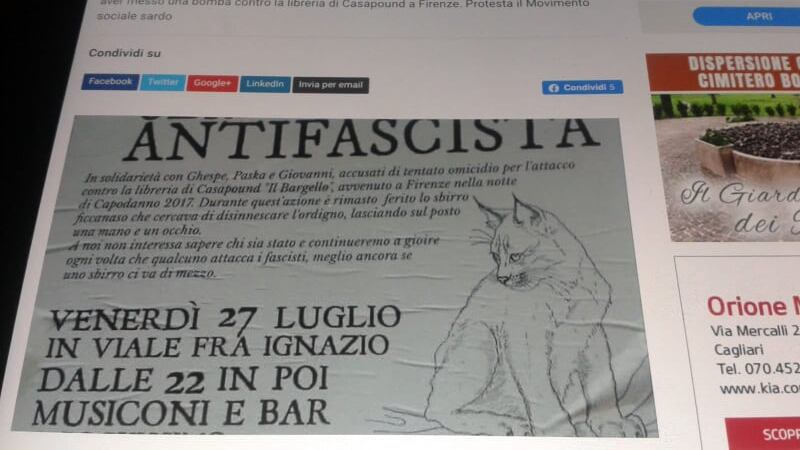 Gioirono per l'agente mutilato. Ma per i giudici "non è grave"
