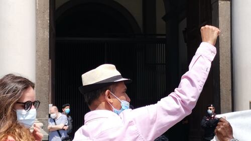 Migranti in protesta contro la sanatoria 10