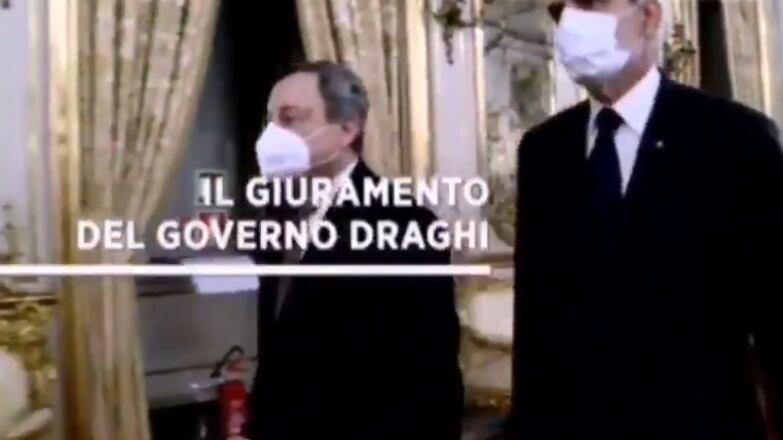 "È morto qualcuno?", la sigla dello speciale Tg1 sul governo Draghi è virale