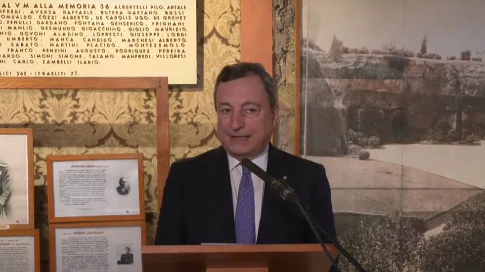 25 aprile, Draghi: "Noi italiani non fummo tutta brava gente"