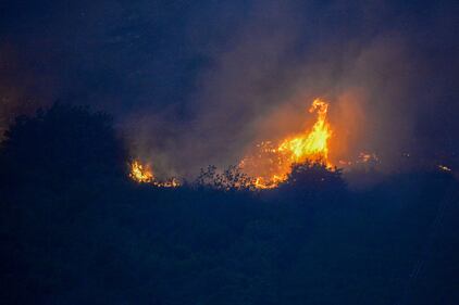 Palermo accerchiata dal fuoco: bruciano le colline attorno alla città 8