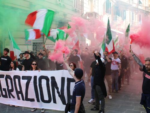 Casapound: "A La Spezia un successo, tensioni solo per colpa degli antifascisti"