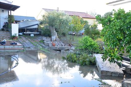 I danni dell'alluvione nella zona di Olbia 12