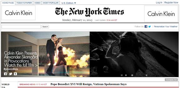 La notizia delle dimissioni del Papa sui giornali esteri 12