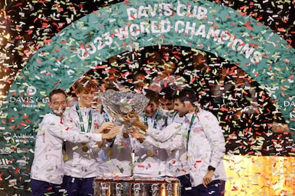L'Italia conquista la Coppa Davis: le immagini più belle della vittoria contro l'Australia 6