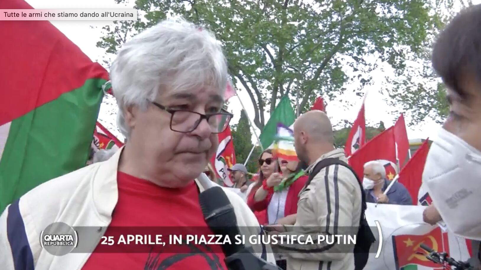 "La guerra? È colpa di Biden". Così i partigiani giustificano Putin