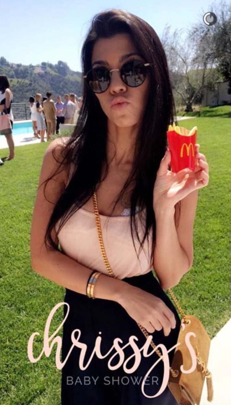 Kourtney Kardashian su Snapchat 7