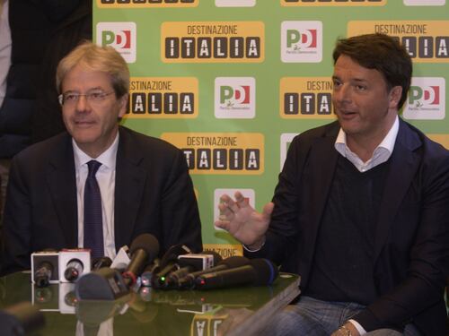 Renzi-Gentiloni, prove di pace