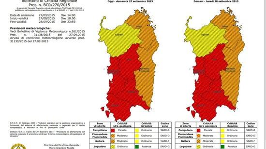 Allerta meteo in Sardegna ma è solo un "al lupo, al lupo"