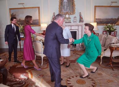 La Regina Elisabetta e l'incontro con il re Abdullah II  5