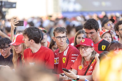 Milano - Evento Ferrari prima del Gran premio di Monza