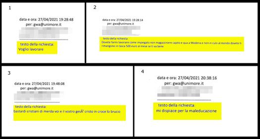 Le email di El Koudri all'università 7
