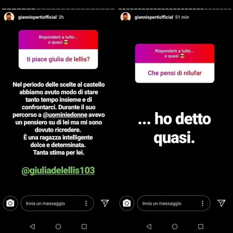 Gianni Sperti social