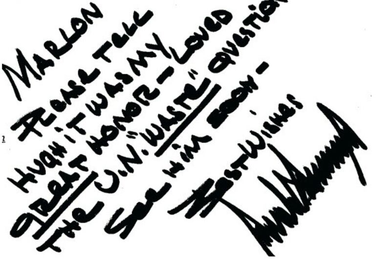 Trump firma