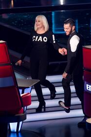 Raffaella Carrà: le foto della finale di The Voice 3