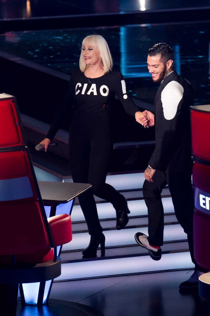 Raffaella Carrà: le foto della finale di The Voice 3