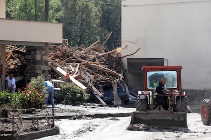 I danni dopo l'esondazione del Trebbia 4