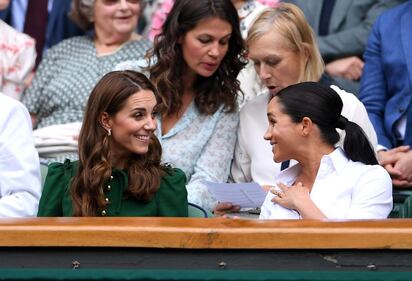 Kate e Meghan di nuovo insieme per la finale femminile di Wimbledon 8