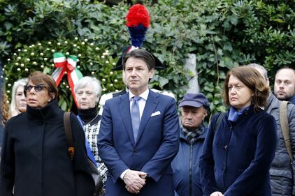 Il Presidente Giuseppe Conte alla commemorazione della strage di via Fano  8