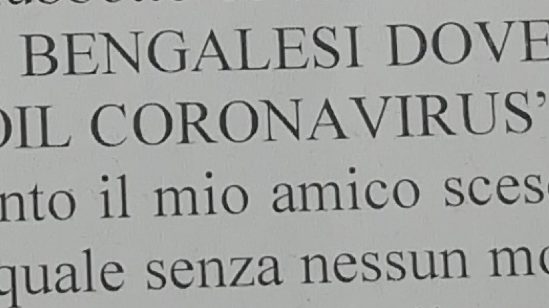 "Avete il coronavirus". Branco di ragazzini aggredisce bengalesi