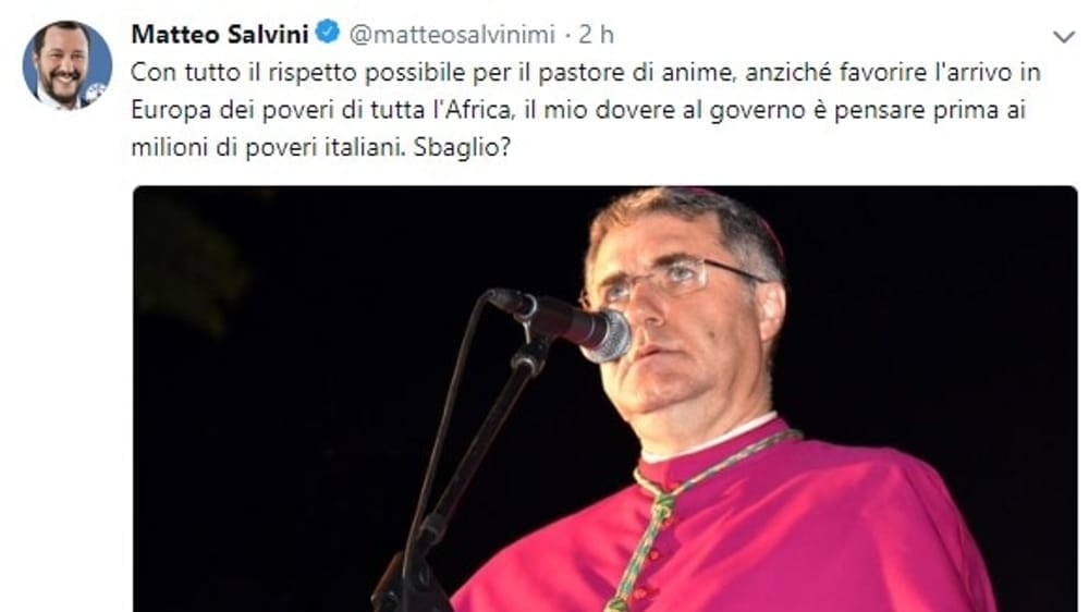 L'arcivescovo di Palermo Lorefice contro il decreto Salvini: "Prima l'uomo"