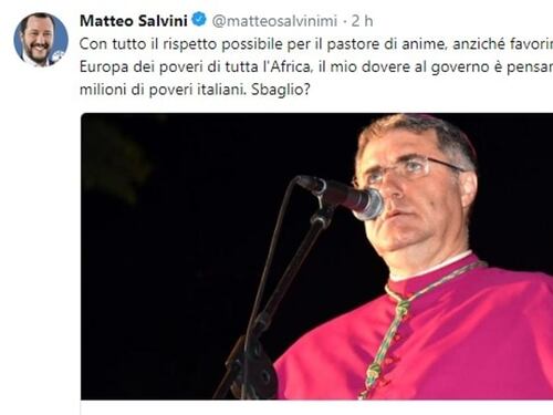 L'arcivescovo di Palermo Lorefice contro il decreto Salvini: "Prima l'uomo"