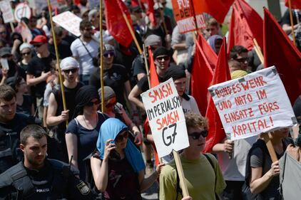 Germania, la contestazione anti G7 2