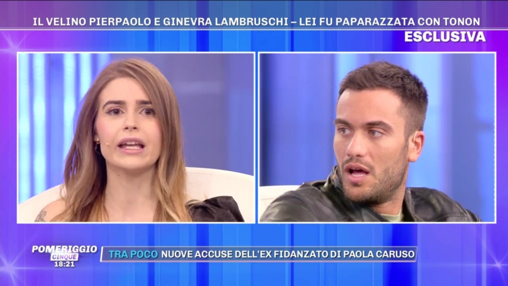 Pierpaolo Petrelli lascia Ginevra Lambruschi in diretta tv
