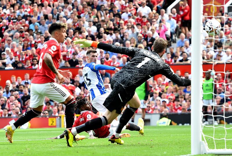 Gross gol Man United Brighton 2022