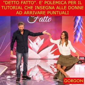 Ecco la satira del giorno. "Detto Fatto", ancora polemiche 1